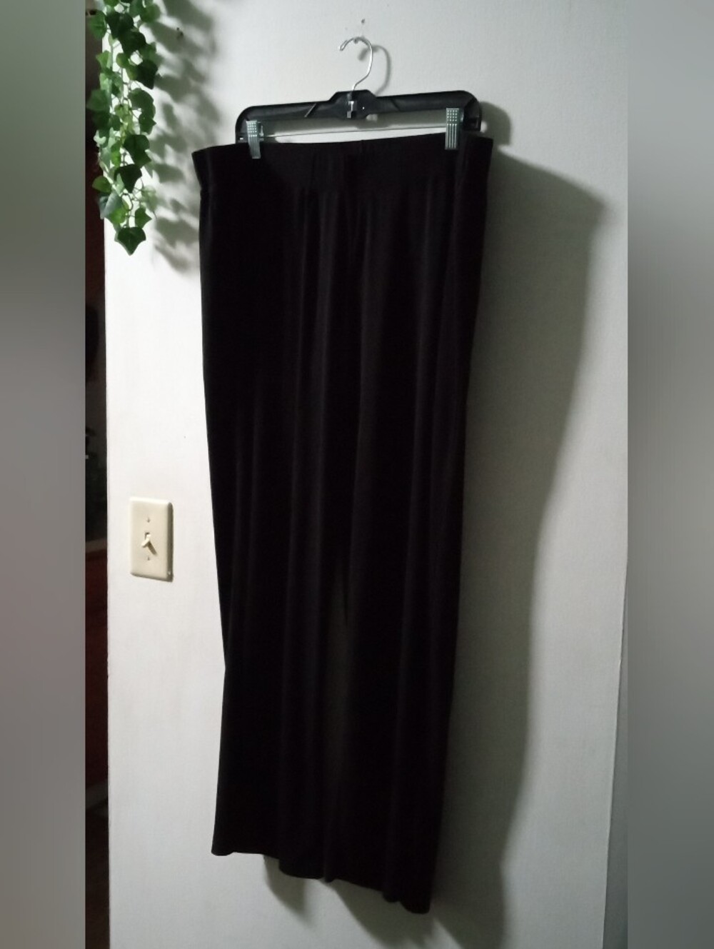 Lane Bryant Black Maxi Pants with Smooth Drape